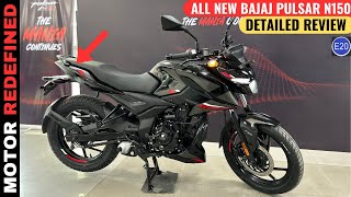 All New Bajaj Pulsar N150 E20 2023 New Model Detailed Review  Price Mileage amp Features [upl. by Ydnec]