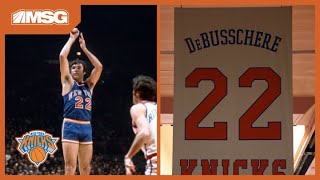 Defensive Legend Dave DeBusscheres Number Retirement Ceremony  New York Knicks [upl. by Fabron]