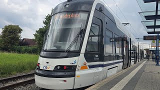 rnv Gebiet Mitfahrt auf der Linie 5A von Wallstadt OstHeddesheim Bahnhof mit einer RNT 37T [upl. by Ketchan620]