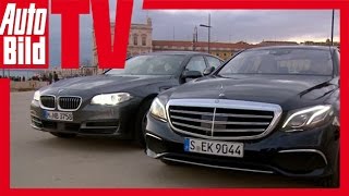 Mercedes EKlasse W213 2016 gegen 5er BMW F10  Erster Vergleich [upl. by Jenn443]