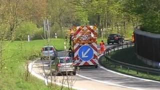 construction works at interchange A3 exit to A93 in Regensburg Germany [upl. by Stranger]