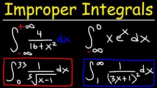 Improper Integrals  Convergence and Divergence  Calculus 2 [upl. by Danice]