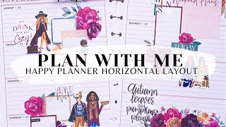 PLAN WITH ME 📒  HAPPY PLANNER HORIZONTAL LAYOUT  LIVE LOVE POSH amp RONGRONG FALL  NOV 22  28 [upl. by Jem420]