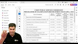 UPSC Calendar 2025 NDA CDS CAPF [upl. by Seften]