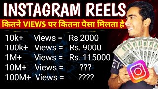 Instagram Reels कितने Views पर कितना पैसे मिलते है  How To Earn Money From Instagram Reels [upl. by Maire]