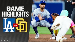 Dodgers vs Padres Game Highlights 51024  MLB Highlights [upl. by Etnwahs]