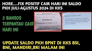 FIX POSITIF SALDO PKH CAIR DI KKS HARI INI❗️UPDATE PENCAIRAN PKH BPNT DI KKS BNIBRIMANDIRIBSI [upl. by Gert]