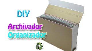 Como hacer una archivador Reciclaje Ecobrisa [upl. by Mountford]