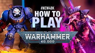 How to Play Warhammer 40k Space Marines vs Tyranids Demo Game [upl. by Fabyola]