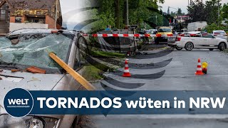 TORNADOS in NRW  Fatale Unwetter über Deutschland Viele Verletzte und Millionenschäden [upl. by Darelle]