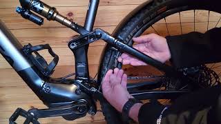 Orbea Rise Alloy and Carbon frame custom fit rear mudguard  fitting instructions [upl. by Nedry]