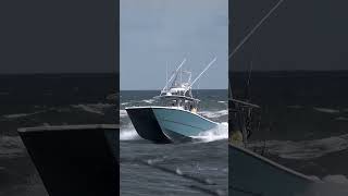 FREEMAN CRUSHES THRU ROUGH SEAS  ROUGH INLETS  Boats at Jupiter Inlet [upl. by Narine645]