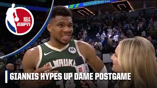 Giannis on letting Dame take over in clutch moments 🗣️THATS WHAT DAME DOES  NBA on ESPN [upl. by Amelita447]