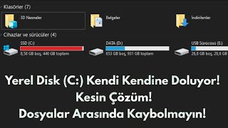 Yerel Disk C Kendi Kendine Doluyor Kesin Çözüm Dosyalar Arasında Kaybolmayın  Teknoloji Dünyası [upl. by Braynard]