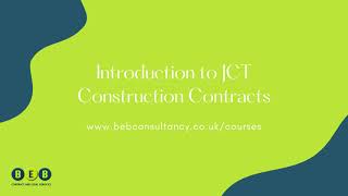 An Introduction to JCT Contracts [upl. by Iline916]