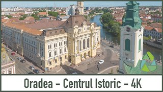 Oradea  Centrul Istoric  4K DRONE FOOTAGE [upl. by Lodi248]