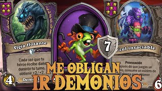 👹 El juego quiere que vaya Demonios  Hearthstone Battlegrounds [upl. by Onifled]