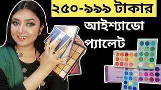 ২৫০  ৯৯৯ টাকার মধ্যে আইশ্যাডো প্যালেট  Beginners Affordable Eyeshadow Palettes Guidelines  2021 [upl. by Eremihc]