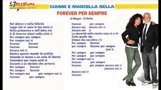 Marcella amp Gianni Bella  Forever Per Sempre con testo [upl. by Kennan]