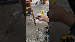 practicing solder copper pipe soldering copperpipe plumbing diy [upl. by Enelear]