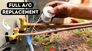 Full Air Conditioner Replacement Using Stay Brite 8 Solder [upl. by Adnicaj132]