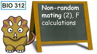 Nonrandom mating 2 F calculations [upl. by Aissila716]