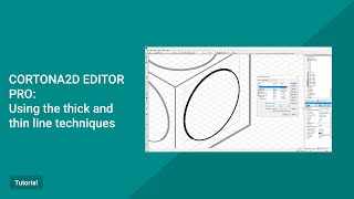 Cortona2D Edotor Pro Tutorial Using the thick and thin line techniques [upl. by Isaacson]