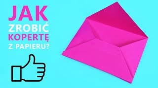 Jak zrobić kopertę z papieru  Papierowa koperta  DIY💌 How to make envelope [upl. by Ehrsam40]