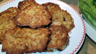 Galettespommes de terre râpée  mes enfants demandent de cuisiner ce plat 3fois par semaine [upl. by Malkin852]