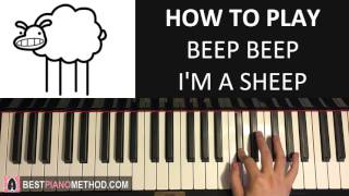 HOW TO PLAY  Beep Beep Im a Sheep  asdfmovie10 song Piano Tutorial Lesson [upl. by Notlim]