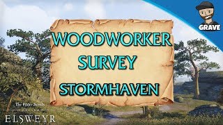 Woodworker Survey Stormhaven  Elder Scrolls Online  ESO PS4 [upl. by Nnayr]