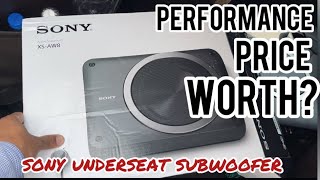 SONY under seat subwoofer XSAW8 true reviews performance and price is it worth buying installation [upl. by Atirys753]