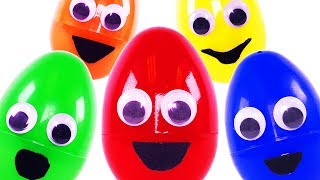 Learn Colors Surprise Eggs 3D Cartoon for Children  Video for Kids  Teach Colours amp Numbers Songs [upl. by Ahsilram]