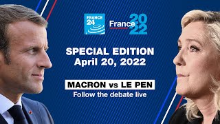 SPECIAL EDITION Macron vs Le Pen follow the Debate LIVE  French presidential election 🇫🇷 [upl. by Odom]