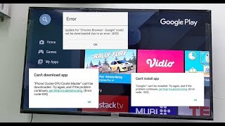 How to Fix All Google Play Store Errors in Smart TV Android TV [upl. by Yatnuahs]