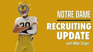 Notre Dame recruiting update with Mike Singer Latest intel analysis  Derek Meadows Deuce Knight [upl. by Yeznil]