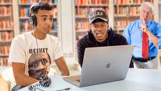 Blasting EMBARRASSING Voicemails In Library Ft KSI [upl. by Eittam]