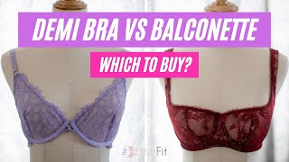 Demi Bra vs Balconette Bra What the Heck are the Differences [upl. by Rothwell]