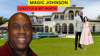 NBA BILLIONAIRE MAGIC JOHNSONs Age Wife Kids Career Status Cars Houses Lifestyle amp Net Worth [upl. by Ahsitra]