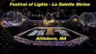 Festival of Lights  La Salette Shrine  Attleboro MA [upl. by Aikenahs]