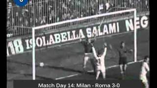 Italian Serie A Top Scorers 19671968 Pierino Prati Milan 15 goals [upl. by Franz]