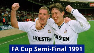 Tottenham Hotspur 31 Arsenal  FA Cup SemiFinal 199091 [upl. by Yokoyama]