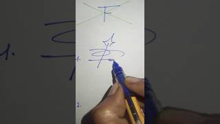 how to make sign of latter F F letter signature style videoF signatures calligraphy namestyle [upl. by Enos]