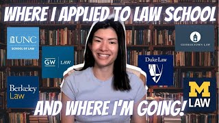 WHERE IM GOING TO LAW SCHOOL 2324 cycle recap applying to 16 schools my stats [upl. by Asillem]