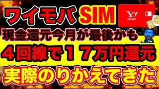 【1台42500円還元】ワイモバイルSIMのみ乗り換えのキャッシュバック額が異常すぎる件 [upl. by Wehner]