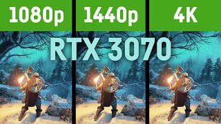 RTX 3070  1080p vs WQHD vs 4k  in 12 Games [upl. by Scoter]