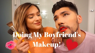 Doing My Boyfriends Makeup ft Josh Leyva  Chachi Gonzales [upl. by Moncear473]