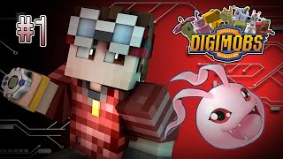 Minecraft Digimobs Adventure  Episode 1 quotDigidestinedquot [upl. by Gut]