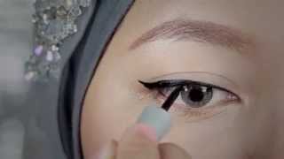 Tutorial Eyeliner Liquid Wardah [upl. by Nossyla60]