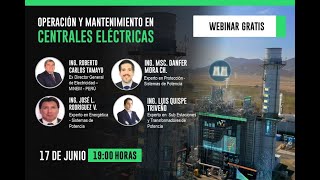 WebinarESGEP  OPERACIÓN Y MANTENIMIENTO EN CENTRALES ELÉCTRICAS [upl. by Nathanil]